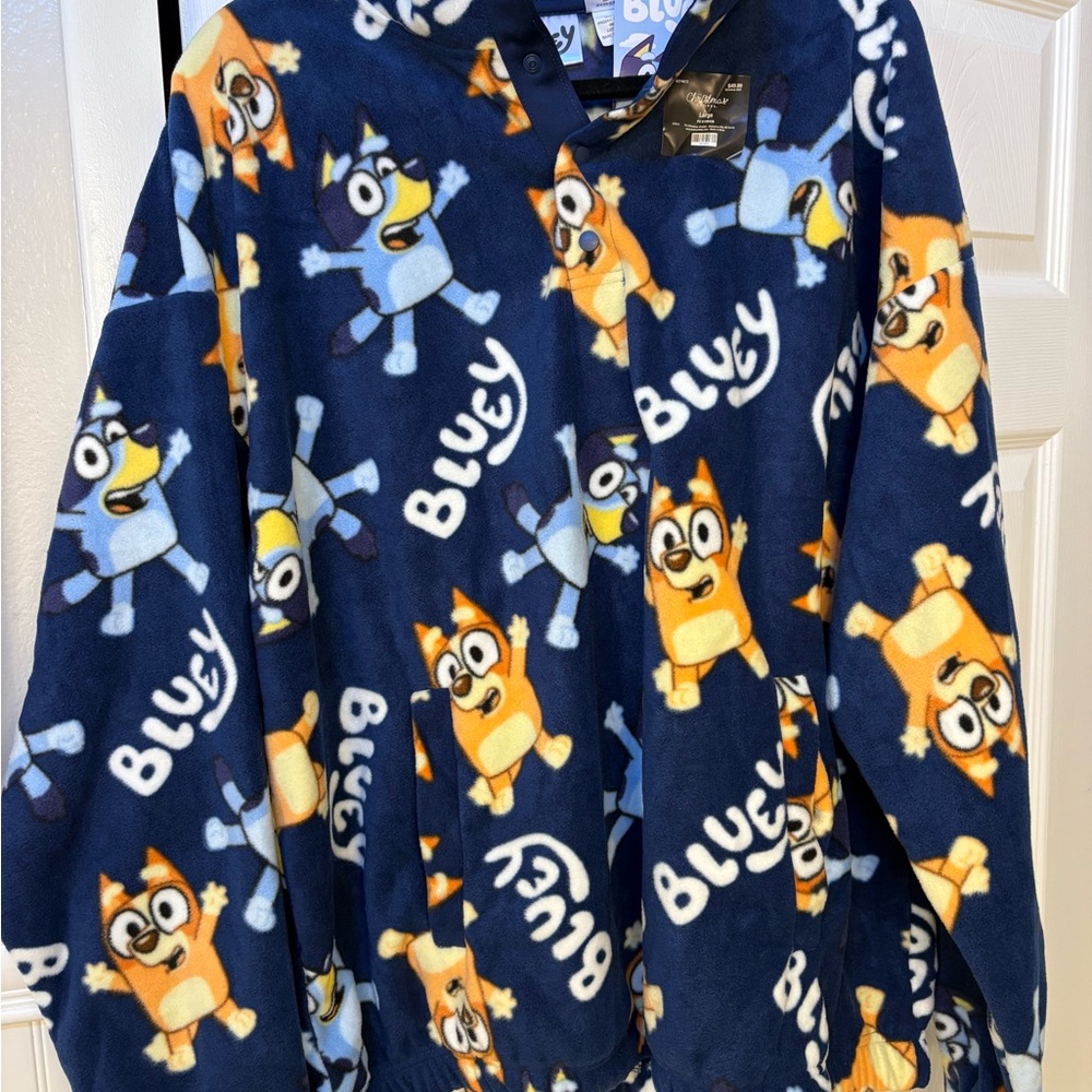 Bluey Character Print Hoodie